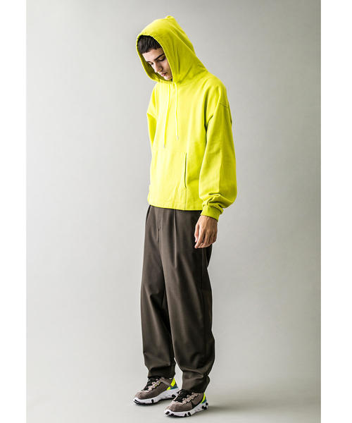 MONKEY TIME（モンキータイム）の「＜monkey time＞ URAKE CROPPED HOODIE/パーカー（パーカー・メンズ・ライム/ブラック/ベージュ・LARGE/SMALL/MEDIUM/X-LARGE）」の15枚目の写真