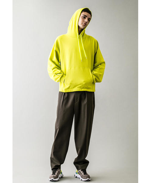 MONKEY TIME（モンキータイム）の「＜monkey time＞ URAKE CROPPED HOODIE/パーカー（パーカー・メンズ・ライム/ブラック/ベージュ・LARGE/SMALL/MEDIUM/X-LARGE）」の14枚目の写真