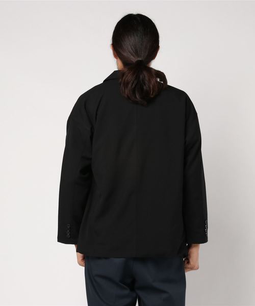 WEGO(ウィゴー)の「WEGO/【セットアップ対応商品】ビッグシルエットダブルテーラードジャケット(テーラードジャケット・メンズ・ブラック・MEDIUM/LARGE)」の2枚目の写真