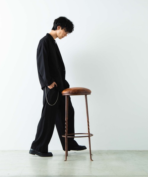 WEGO(ウィゴー)の「WEGO/【セットアップ対応商品】ビッグシルエットダブルテーラードジャケット(テーラードジャケット・メンズ・ブラック・MEDIUM/LARGE)」の7枚目の写真