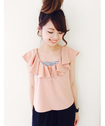 Kastane | 【Kastane】BACKクロスタンク(シャツ/ブラウス)