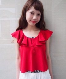 Kastane | 【Kastane】BACKクロスタンク(シャツ/ブラウス)