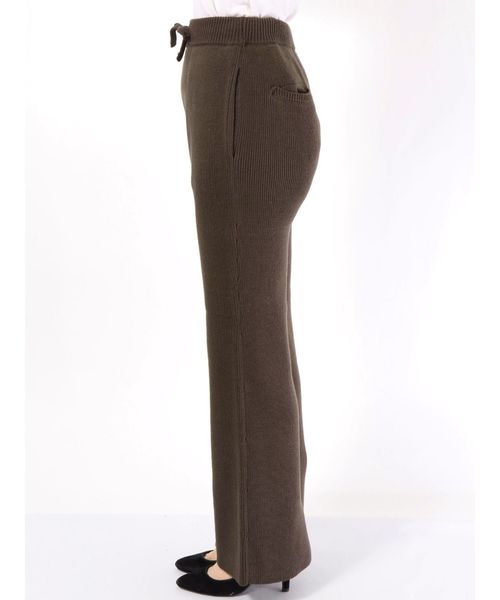 Ungrid(アングリッド)の「リブニットフレアパンツ(その他パンツ・レディース・アイボリー/ダークブラウン・FREE)」の11枚目の写真