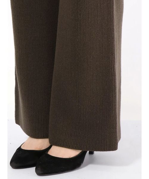 Ungrid(アングリッド)の「リブニットフレアパンツ(その他パンツ・レディース・アイボリー/ダークブラウン・FREE)」の13枚目の写真