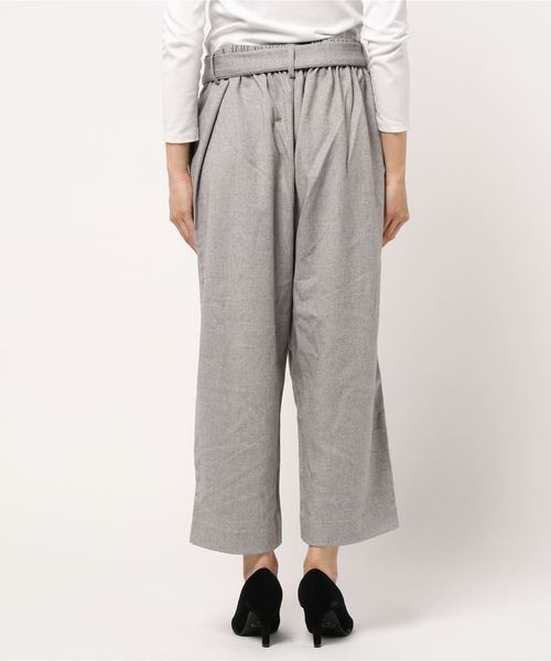BELLUNA(ベルーナ)の「ウール調ストレッチテーパードパンツ56丈(その他パンツ・レディース・チェック/ネイビー/ライトグレー/グレー系その他/ストライプ/チャコール・SMALL/X-LARGE/MEDIUM/LARGE)」の15枚目の写真