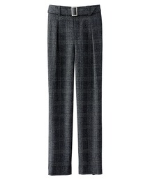 ウール調ストレッチテーパードパンツ56丈