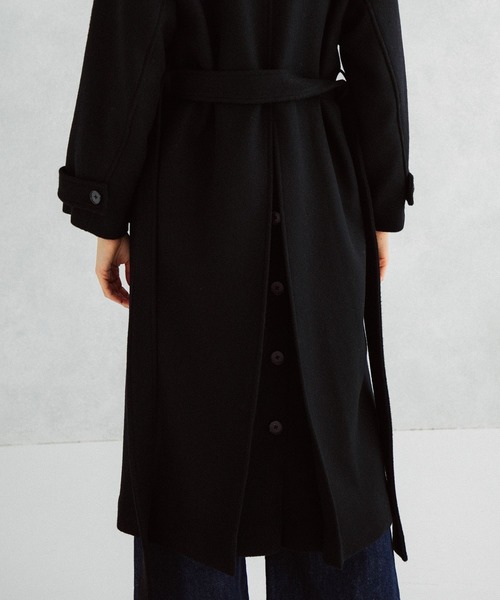 UNITED TOKYO(ユナイテッドトウキョウ)の「ビッグカラーロングコート(その他アウター・レディース・ブラック/アイボリー/ブラウン/ライトグリーン・1/2)」の15枚目の写真