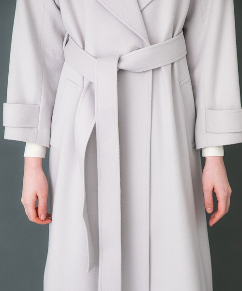 UNITED TOKYO(ユナイテッドトウキョウ)の「ビッグカラーロングコート(その他アウター・レディース・ブラック/アイボリー/ブラウン/ライトグリーン・1/2)」の17枚目の写真