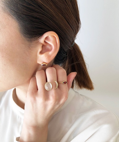 ATELIER COVA（アトリエコバ）の「K10　ムーンストーン×三日月リング（リング・レディース・ゴールド・FREE）」の17枚目の写真