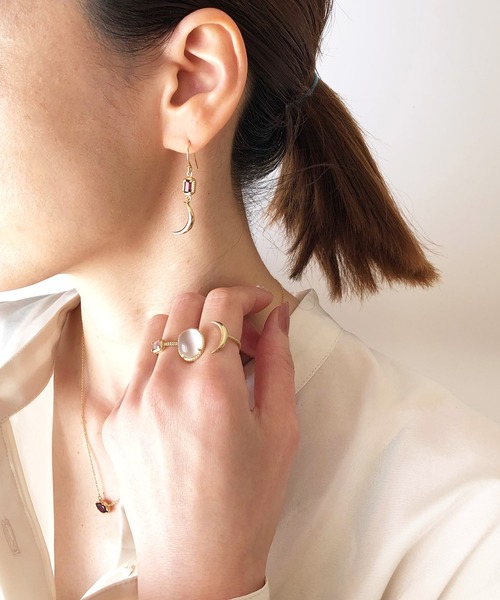 ATELIER COVA（アトリエコバ）の「K10　ムーンストーン×三日月リング（リング・レディース・ゴールド・FREE）」の18枚目の写真