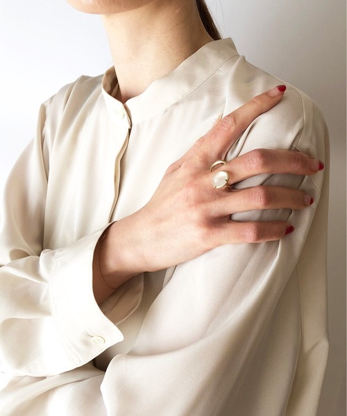 ATELIER COVA（アトリエコバ）の「K10　ムーンストーン×三日月リング（リング・レディース・ゴールド・FREE）」の13枚目の写真