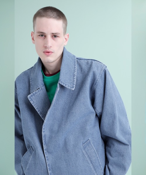 EMMA CLOTHES（エマクローズ）の「オーバーサイズ ヘビーコットン カバーオール（カバーオール・メンズ・ブラック/ベージュ/ピンク/インディゴブルー/ライトインディゴブルー・M/L）」の4枚目の写真