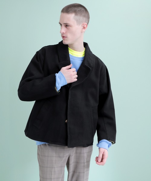 EMMA CLOTHES（エマクローズ）の「オーバーサイズ ヘビーコットン カバーオール（カバーオール・メンズ・ブラック/ベージュ/ピンク/インディゴブルー/ライトインディゴブルー・M/L）」の12枚目の写真