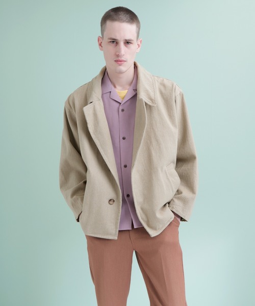 EMMA CLOTHES（エマクローズ）の「オーバーサイズ ヘビーコットン カバーオール（カバーオール・メンズ・ブラック/ベージュ/ピンク/インディゴブルー/ライトインディゴブルー・M/L）」の22枚目の写真