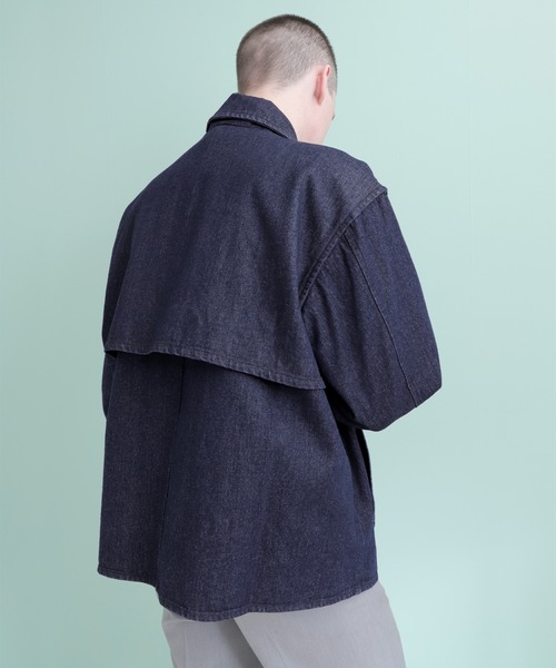 EMMA CLOTHES（エマクローズ）の「オーバーサイズ ヘビーコットン カバーオール（カバーオール・メンズ・ブラック/ベージュ/ピンク/インディゴブルー/ライトインディゴブルー・M/L）」の13枚目の写真