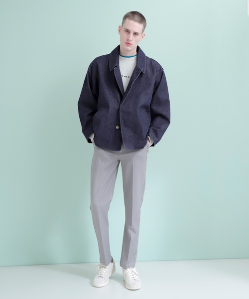 EMMA CLOTHES（エマクローズ）の「オーバーサイズ ヘビーコットン カバーオール（カバーオール・メンズ・ブラック/ベージュ/ピンク/インディゴブルー/ライトインディゴブルー・M/L）」の20枚目の写真