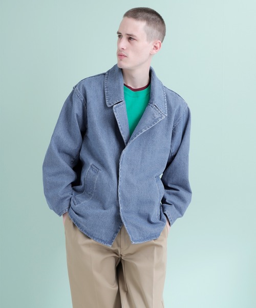 EMMA CLOTHES（エマクローズ）の「オーバーサイズ ヘビーコットン カバーオール（カバーオール・メンズ・ブラック/ベージュ/ピンク/インディゴブルー/ライトインディゴブルー・M/L）」の7枚目の写真