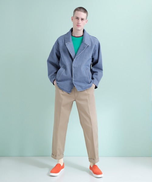 EMMA CLOTHES（エマクローズ）の「オーバーサイズ ヘビーコットン カバーオール（カバーオール・メンズ・ブラック/ベージュ/ピンク/インディゴブルー/ライトインディゴブルー・M/L）」の9枚目の写真