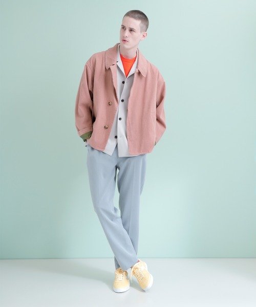 EMMA CLOTHES（エマクローズ）の「オーバーサイズ ヘビーコットン カバーオール（カバーオール・メンズ・ブラック/ベージュ/ピンク/インディゴブルー/ライトインディゴブルー・M/L）」の16枚目の写真