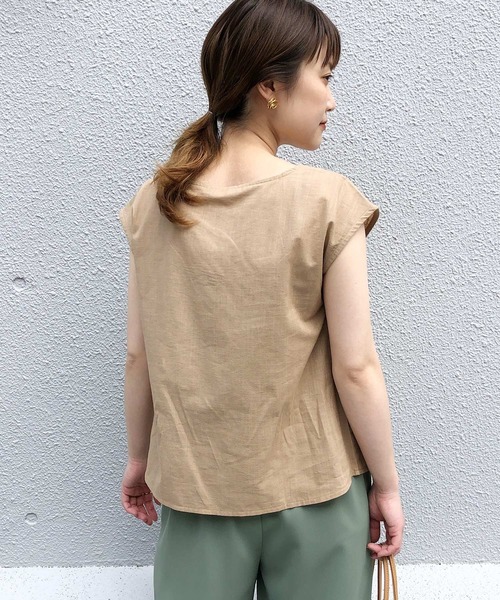 PICCIN(ピッチン)の「スラブ調Vネックセットアップ(セットアップ・レディース・ブラック/ベージュ/カーキ・M)」の22枚目の写真