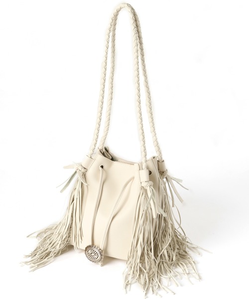 BAYFLOW（ベイフロー）の「フリンジコンチョショルダー（ショルダーバッグ・レディース・ホワイト/ブラウン/ブルー・FREE）」の14枚目の写真