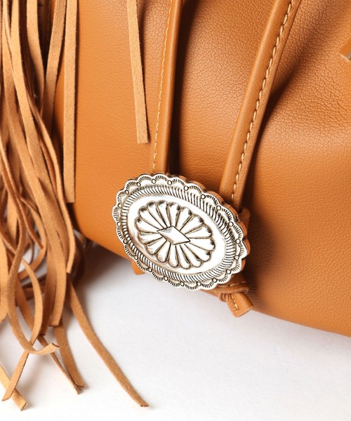 BAYFLOW（ベイフロー）の「フリンジコンチョショルダー（ショルダーバッグ・レディース・ホワイト/ブラウン/ブルー・FREE）」の12枚目の写真