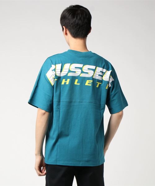 Russell Athletic（ラッセルアスレティック）の「[RUSSELL ATHLETIC/ラッセル アスレチック] 別注バックプリントビッグTシャツ（Tシャツ/カットソー・メンズ・パープル系その他/ブラック/ホワイト/ターコイズブルー/ホワイト系その他/ブラック系その他・M/L/XL）」の13枚目の写真
