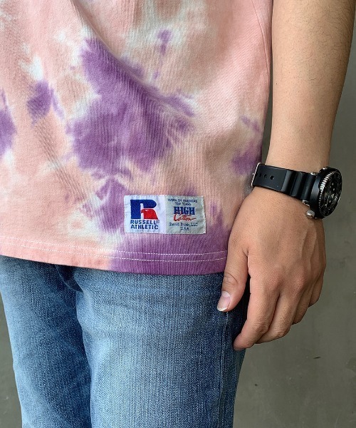 Russell Athletic（ラッセルアスレティック）の「[RUSSELL ATHLETIC/ラッセル アスレチック] 別注バックプリントビッグTシャツ（Tシャツ/カットソー・メンズ・パープル系その他/ブラック/ホワイト/ターコイズブルー/ホワイト系その他/ブラック系その他・M/L/XL）」の21枚目の写真