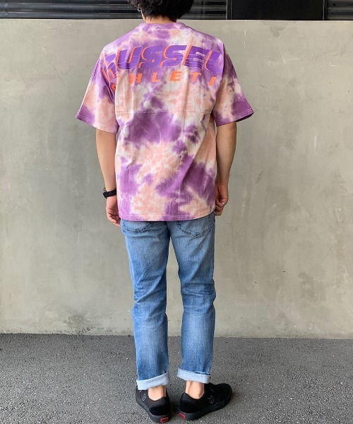 Russell Athletic（ラッセルアスレティック）の「[RUSSELL ATHLETIC/ラッセル アスレチック] 別注バックプリントビッグTシャツ（Tシャツ/カットソー・メンズ・パープル系その他/ブラック/ホワイト/ターコイズブルー/ホワイト系その他/ブラック系その他・M/L/XL）」の17枚目の写真