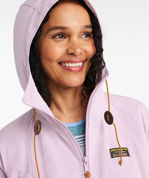 L.L.Bean(エルエルビーン)の「マウンテン・クラシック・アノラック、カラーブロック ジャパン・フィット(ナイロンジャケット・レディース・オレンジ系その他/ラベンダー/ホワイト×グリーン・SMALL/MEDIUM/LARGE/X-SMALL/X-LARGE)」の13枚目の写真