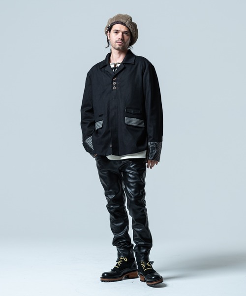 glamb PU leather coat/ピーユーレザーコート L ファッション
