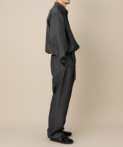ADAM ET ROPE'(アダムエロペ)の「【NIKKE】ウールデニム ベルテッドパンツ(その他パンツ・メンズ・ネイビー・L/M)」の7枚目の写真