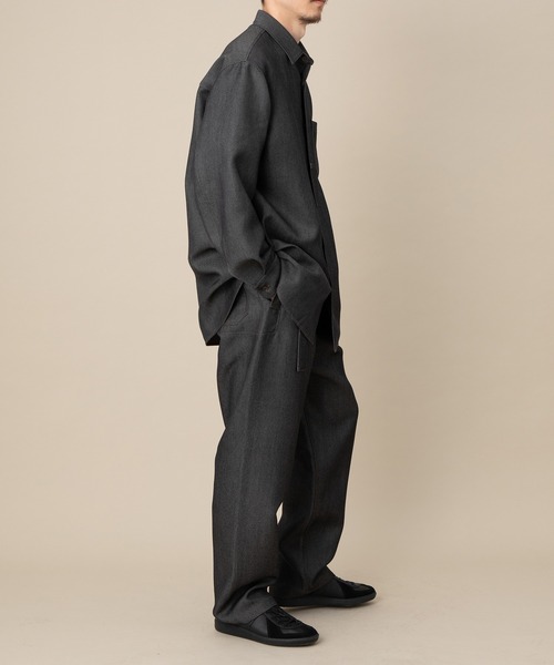 ADAM ET ROPE'(アダムエロペ)の「【NIKKE】ウールデニム ベルテッドパンツ(その他パンツ・メンズ・ネイビー・L/M)」の8枚目の写真
