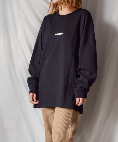 TRAP/U (トラップユー)の「【TRAP/U】バックプリント長袖ドルマンTシャツ(Tシャツ/カットソー・レディース・ホワイト/ブラック/ベージュ・MEDIUM/LARGE)」の11枚目の写真
