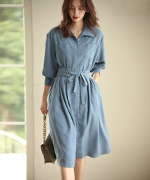 セール ウエストベルト付きカシュクールニットワンピース ワンピース Saison De Papillon セゾンドパピヨン のファッション通販 Zozotown