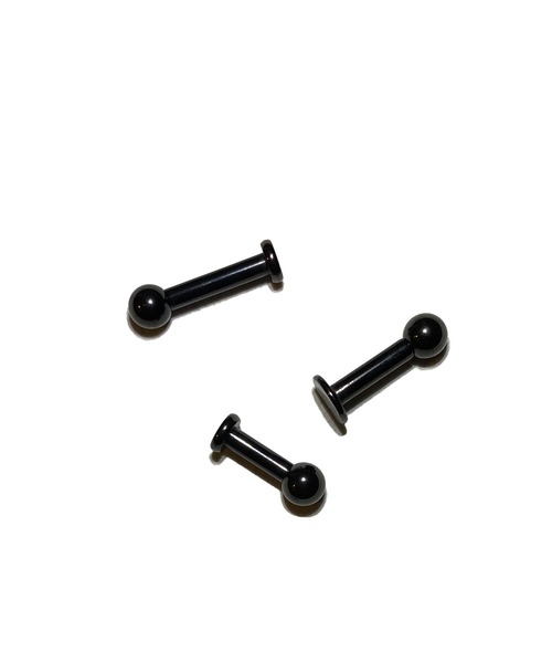 MORPH(モルフ)の「MORPH モルフ ラブレット ボディーピアス 10ゲージ 6mm~12mm(ピアス(片耳用)・メンズ・ブラック・6/8/10/12)」の1枚目の写真