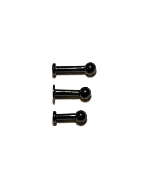 MORPH(モルフ)の「MORPH モルフ ラブレット ボディーピアス 10ゲージ 6mm~12mm(ピアス(片耳用)・メンズ・ブラック・6/8/10/12)」の2枚目の写真