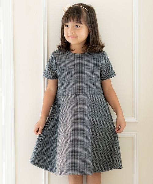 セール チェック柄ポンチワンピース 半袖 ワンピース Catherine Cottage キャサリンコテージ のファッション通販 Zozotown