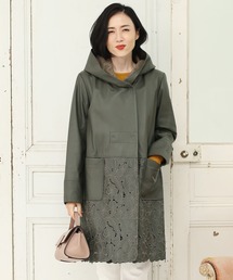 花柄グレー系ジャケット 千鳥柄風ニットジャケット レディース(M グレー): 東京シャツ