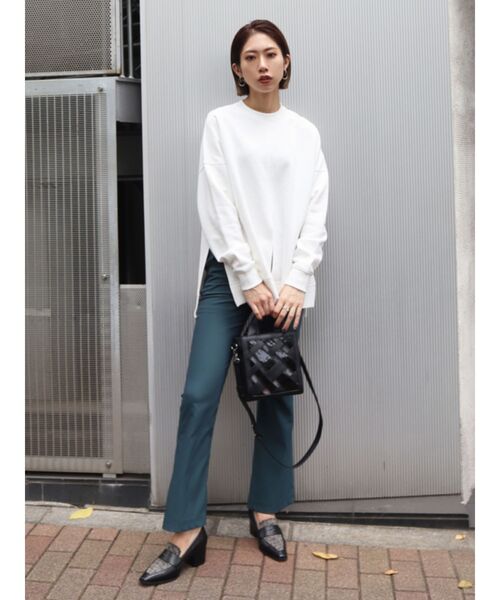 EMODA(エモダ)の「ジャストウエストフレアパンツ(その他パンツ・レディース・ブラック/ピンク/ブルー/その他・SMALL/MEDIUM)」の16枚目の写真