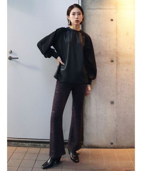 EMODA(エモダ)の「ジャストウエストフレアパンツ(その他パンツ・レディース・ブラック/ピンク/ブルー/その他・SMALL/MEDIUM)」の21枚目の写真