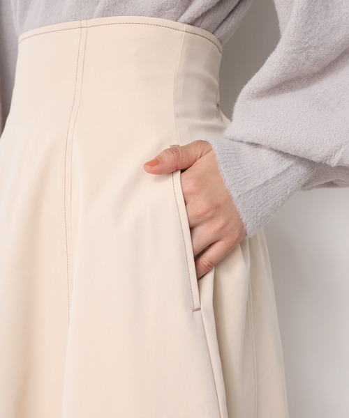 one after another NICE CLAUP（ワンアフターアナザーナイスクラップ）の「Dカンベルトフレアスカート（スカート・レディース・ブラック/オレンジ/アイボリー/チェック・FREE）」の20枚目の写真