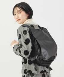 salle de bal（サルデバル）の「Pauline Bleu / ポリーヌブロー ダブルジップ 2WAY バッグ 26166 POR（ショルダーバッグ・メンズ）」