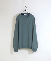 【U.S. POLO ASSN.】別注 ワンポイント刺繍 ビッグシルエット プルオーバースウェット ユニセックス