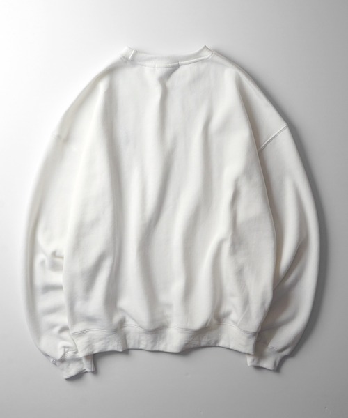 U.S. POLO ASSN.（ユーエスポロアッスン）の「【U.S. POLO ASSN.】別注 ワンポイント刺繍 ビッグシルエット プルオーバースウェット ユニセックス（スウェット・メンズ・ブラック/ホワイト/オレンジ/サックスブルー/ブラウン/ベージュ/グリーン/ピンク/アイボリー/ミント・M/L）」の12枚目の写真