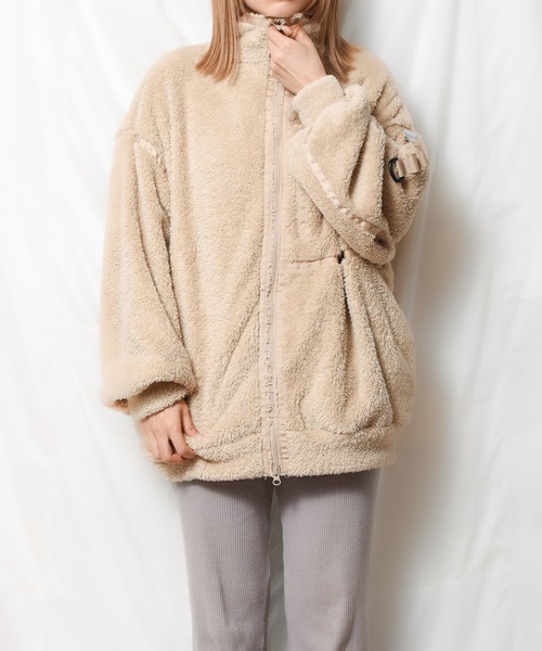 NO WAY(ノーウェイ)の「/SUPERTHANKS/W FACE FUR BIC BLOUSON(ブルゾン・レディース・ブラック/ベージュ/モスグリーン・MEDIUM/LARGE)」の1枚目の写真