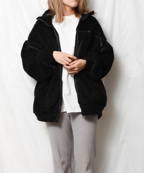 NO WAY(ノーウェイ)の「/SUPERTHANKS/W FACE FUR BIC BLOUSON(ブルゾン・レディース・ブラック/ベージュ/モスグリーン・MEDIUM/LARGE)」の8枚目の写真