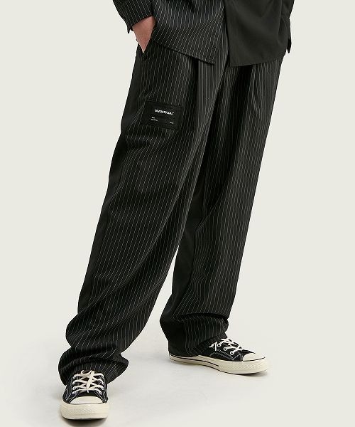 INFLATION（インフレーション）の「INFLATION(インフレーション)切り替えストライプパンツ（その他パンツ・メンズ・グレー/ブラック・XL/S/M/L）」の2枚目の写真