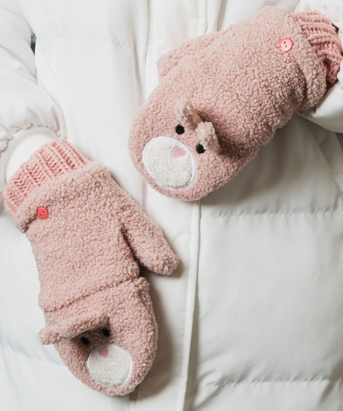 WEGO（ウィゴー）の「WEGO/アニマルボアミトン（手袋・レディース・その他1/その他2/その他3/その他4/その他5・FREE）」の3枚目の写真