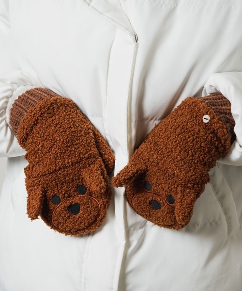 WEGO（ウィゴー）の「WEGO/アニマルボアミトン（手袋・レディース・その他1/その他2/その他3/その他4/その他5・FREE）」の4枚目の写真